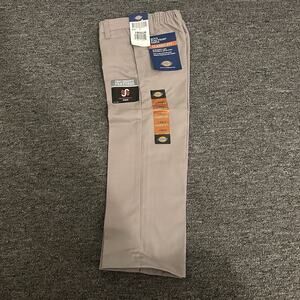 Dickies Boys' Flat Front Classic Fit Pants Size 5 Regular